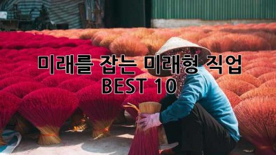 미래를 잡는 미래형 직업 BEST 10